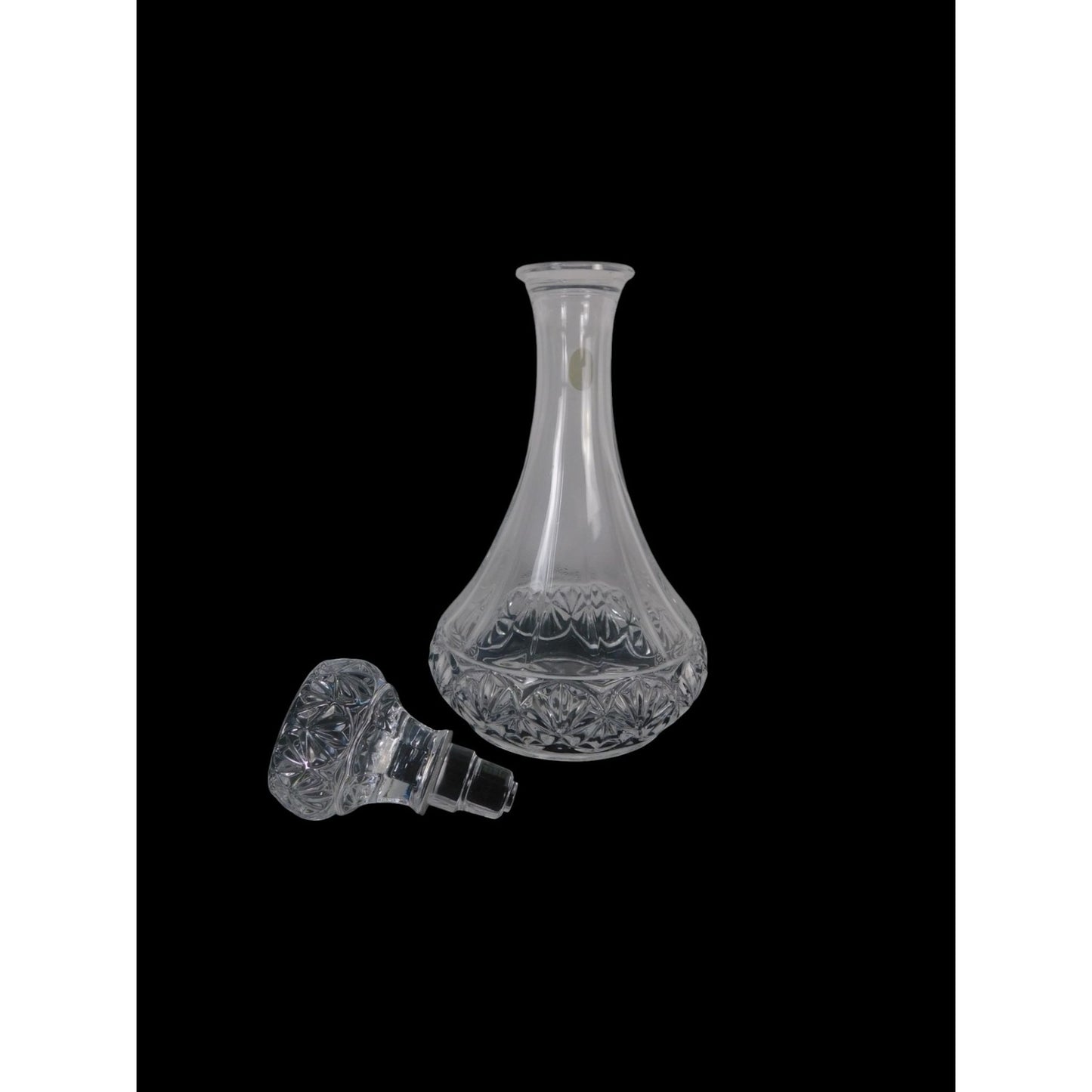 Vintage Crystal Glass Decanter With Stopper Elegant Cut Design For Whiskey/Wine