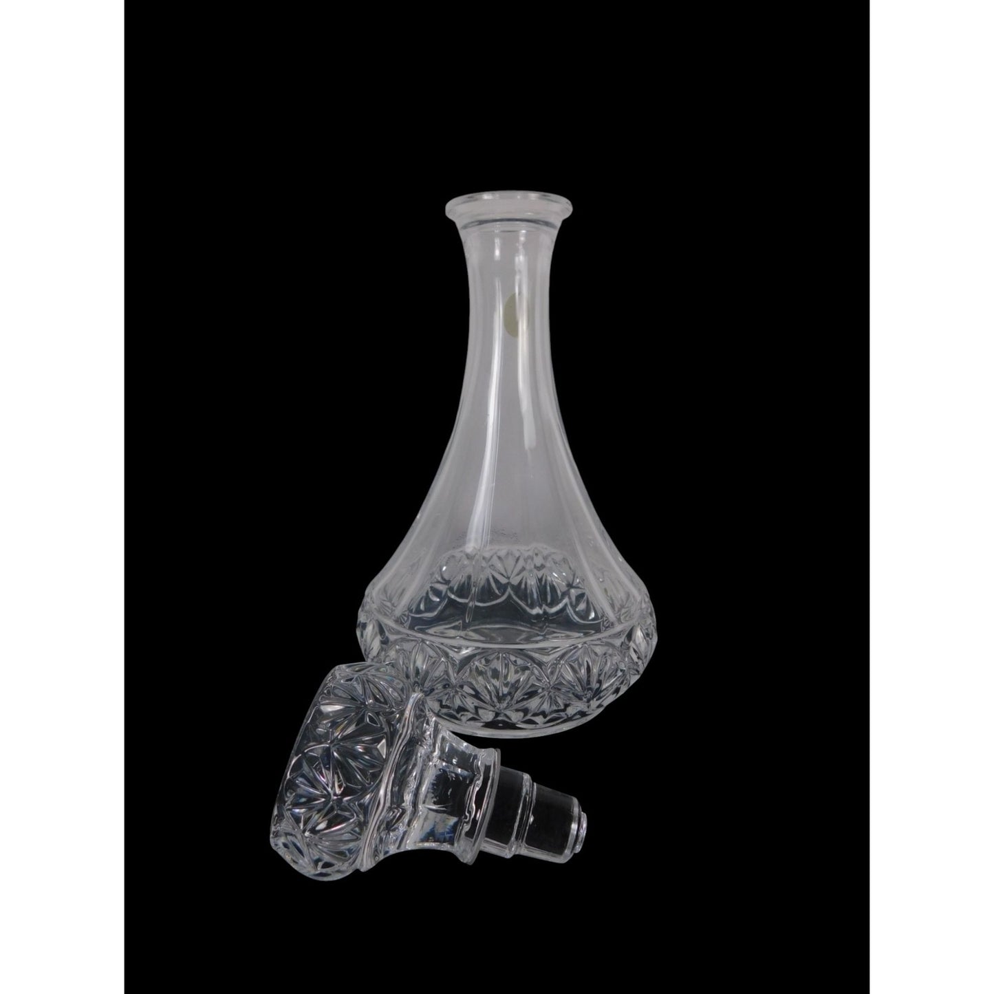 Vintage Crystal Glass Decanter With Stopper Elegant Cut Design For Whiskey/Wine