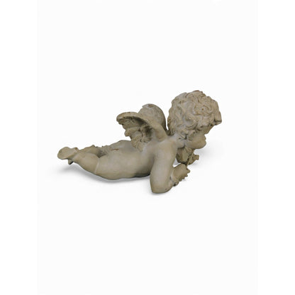 Antique-Style Resin Cherub Angel Figurine Playing Violin