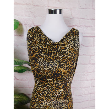 Jones Wear Special Occasions Day To Dinner Leopard Print Dress Size 6