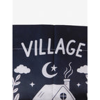 Village Witch Garden Flag 18x12 Black White House Clouds Halloween Yard Decor