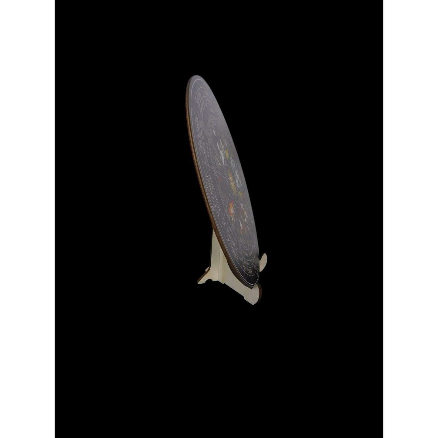 Witch's Wheel Of The Year 12" Wood Calendar - New - Witchcore Earth