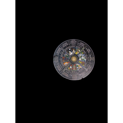 Witch's Wheel Of The Year 12" Wood Calendar - New - Witchcore Earth