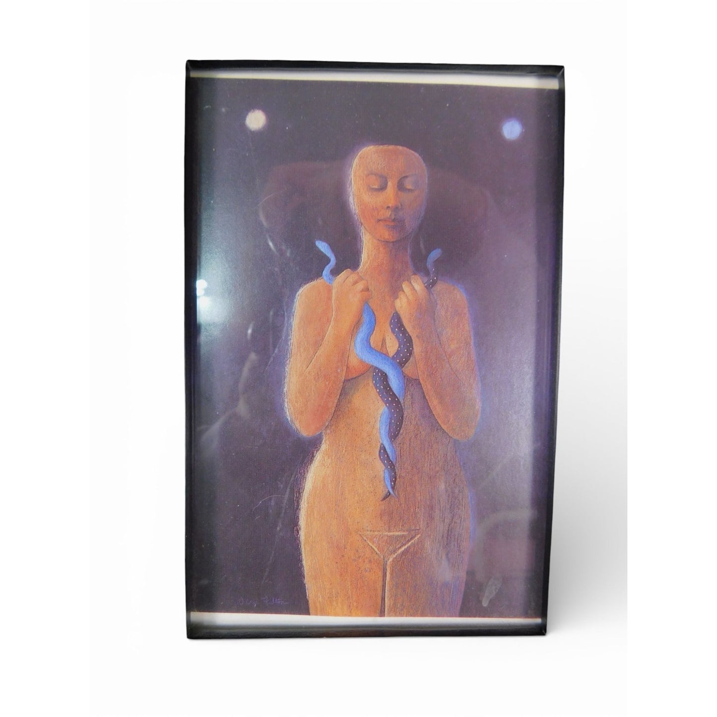 Vintage Framed Goddess Serpent Art Print Cris Fulton Pomegranate