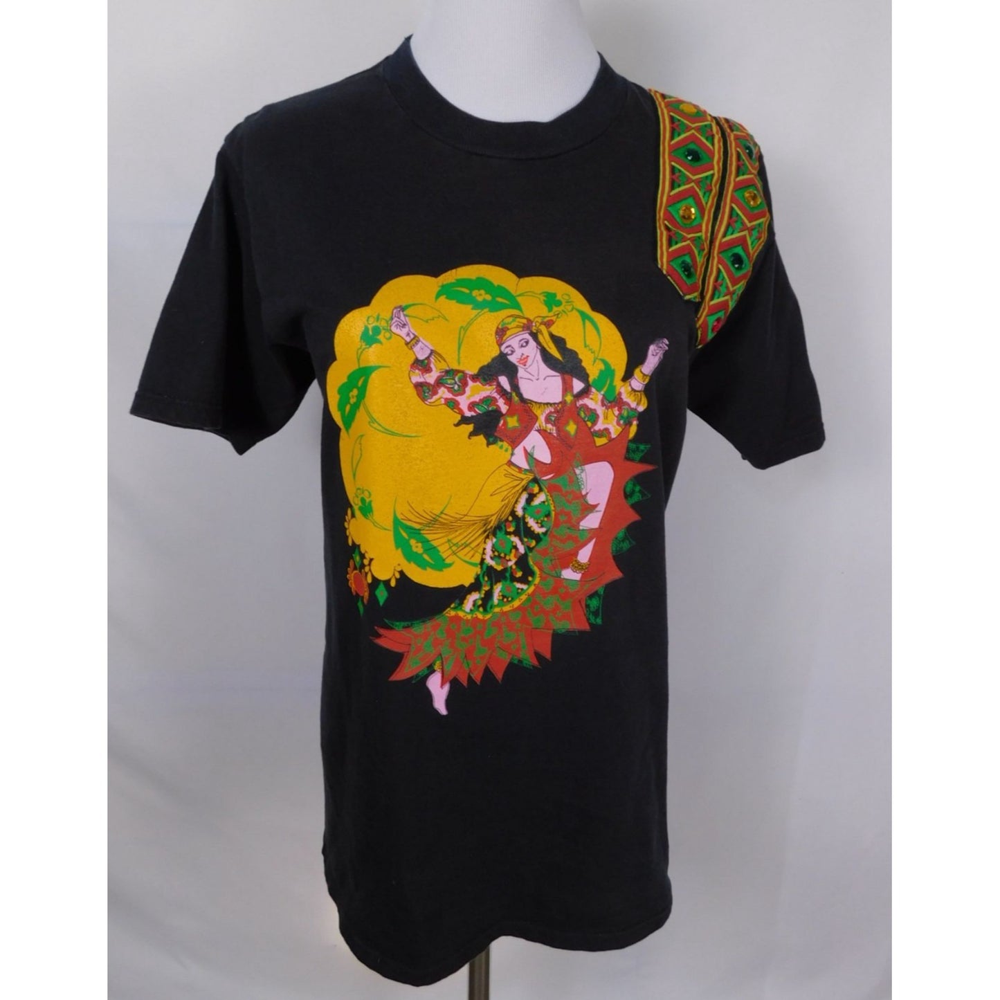 Vtg Gypsy Dances Passion Tee M Black Cotton USA