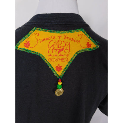 Vtg Gypsy Dances Passion Tee M Black Cotton USA