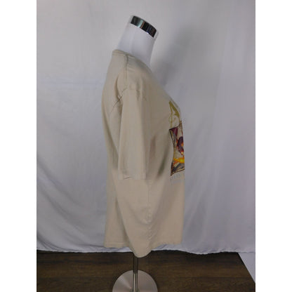 A Book A Day Tee Beige Fantasy Graphic T-Shirt Bella + Canvas L