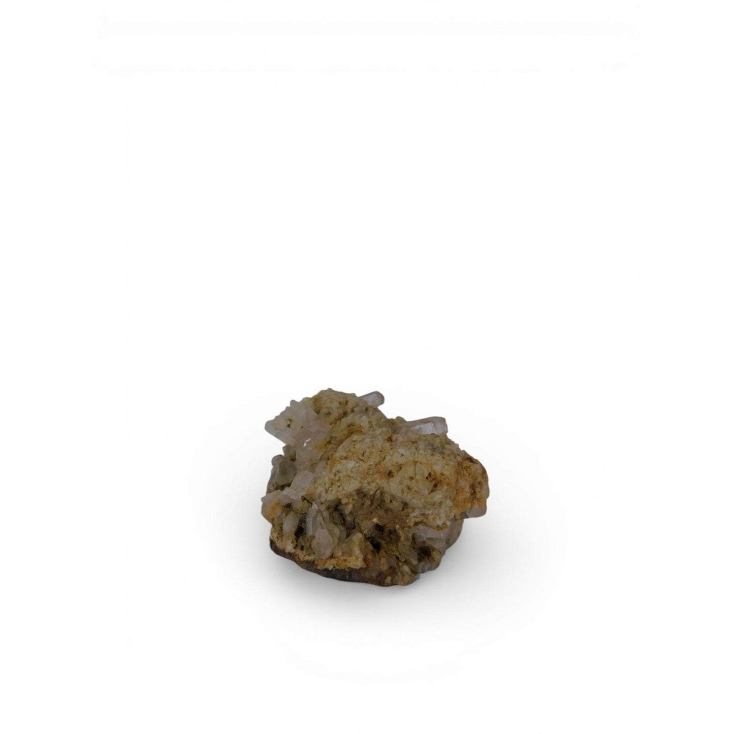 Small Natural Quartz Crystal Cluster On Matrix Altar Decor Stone Specimen