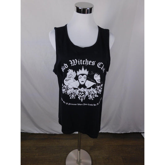 Bad Witches Club Shirt Women's Large Black Tank Top Graphic Goth