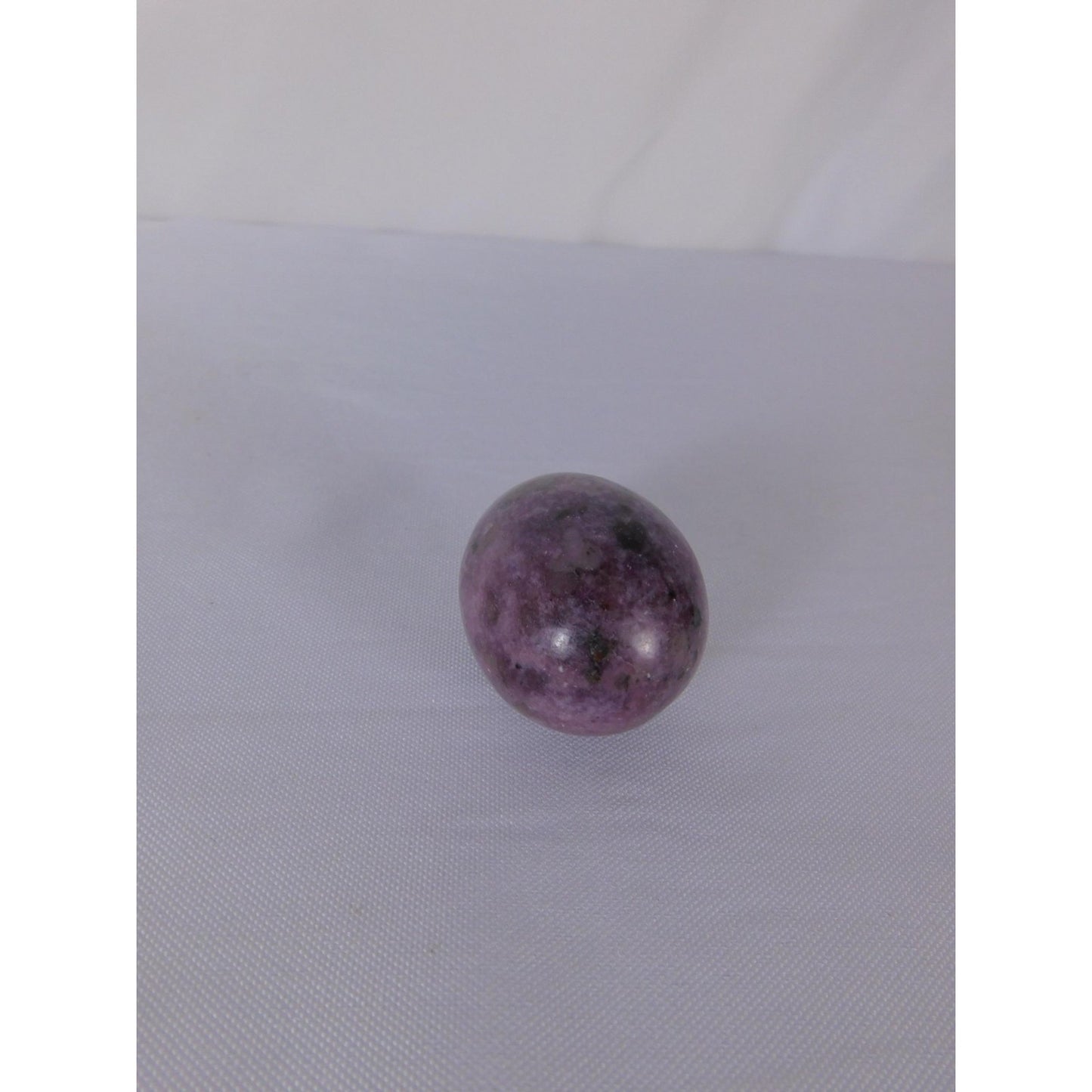 Small Lepidolite Stone Egg Polished Purple Crystal Witch Altar Decor Stone