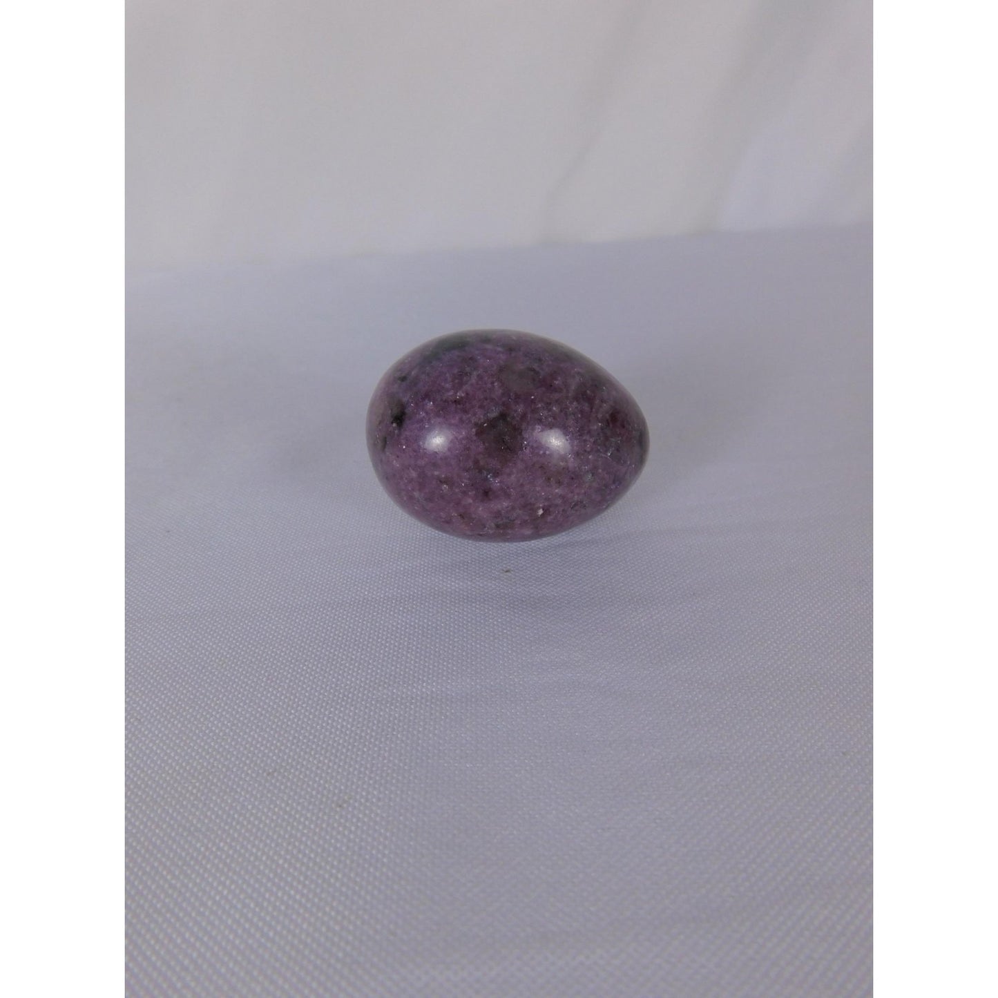 Small Lepidolite Stone Egg Polished Purple Crystal Witch Altar Decor Stone