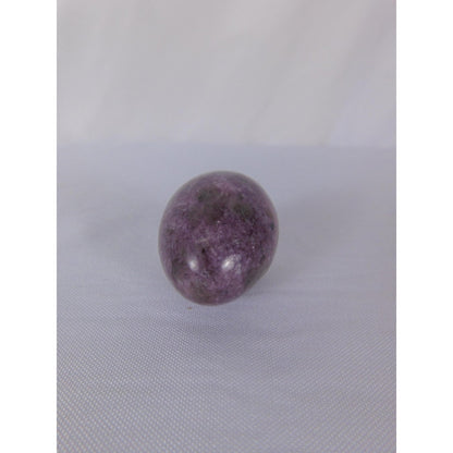 Small Lepidolite Stone Egg Polished Purple Crystal Witch Altar Decor Stone