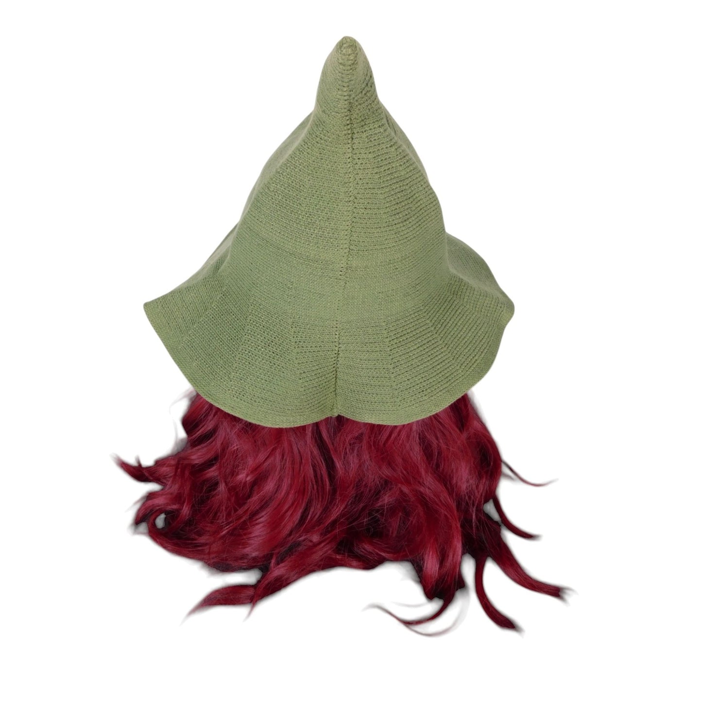 Green Woven Wool Blend Witch Hat - Adult Ritual & Everyday Wear - New