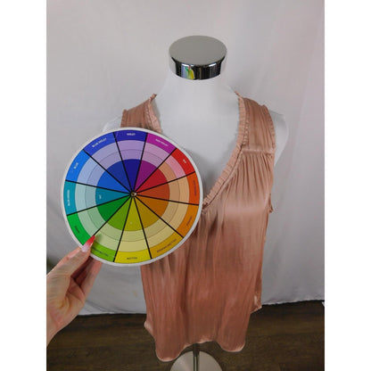 Banana Republic Blush Satin Blouse M V-Neck Ruffle