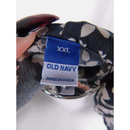 Old Navy Floral Peplum Blouse 2XL - Ruffle V-Neck - Excellent - Witchcore Earth