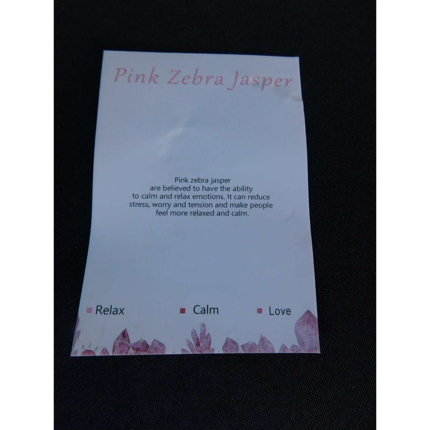 Pink Zebra Jasper Bracelet Natural Stone Beads Stretch Healing Jewelry Calming L