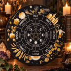 Wheel of the Year Sabbat Altar Plaque 12 inch
