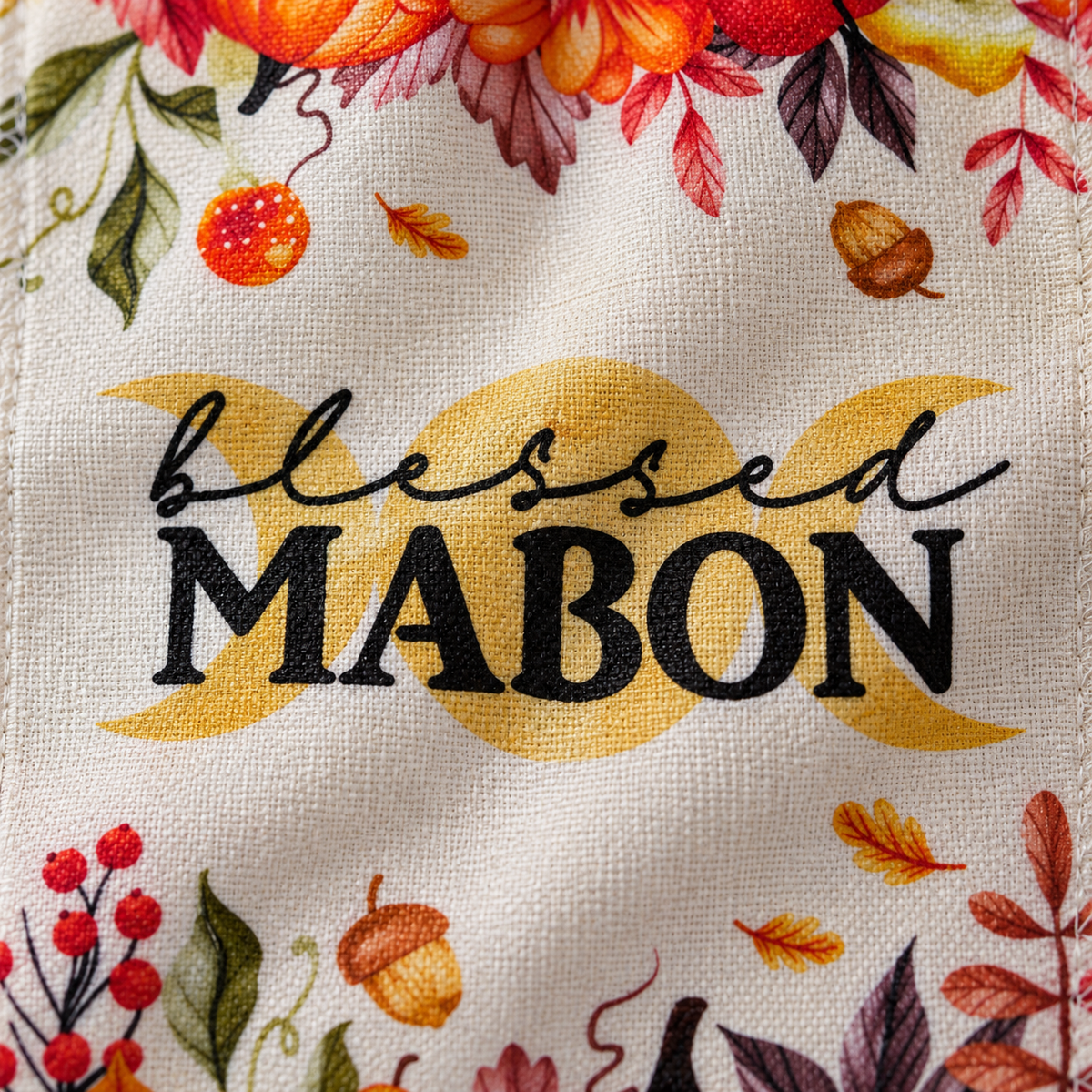 Blessed Mabon Garden Flag, Autumn Harvest, 12 x 18 in