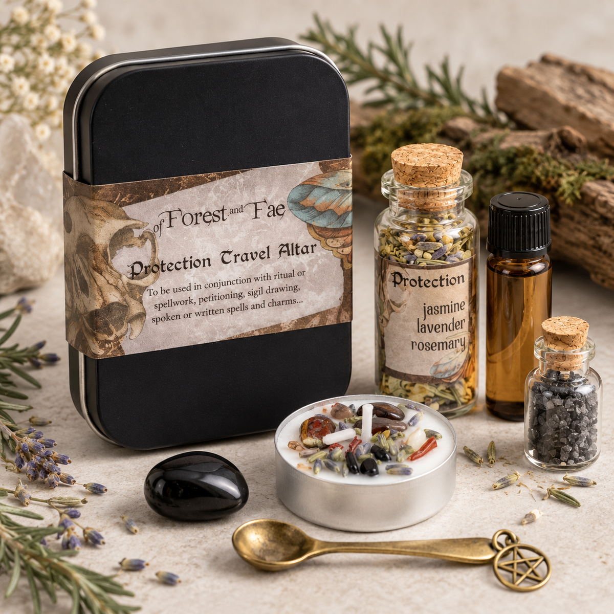 Protection Travel Altar Kit for Portable Rituals