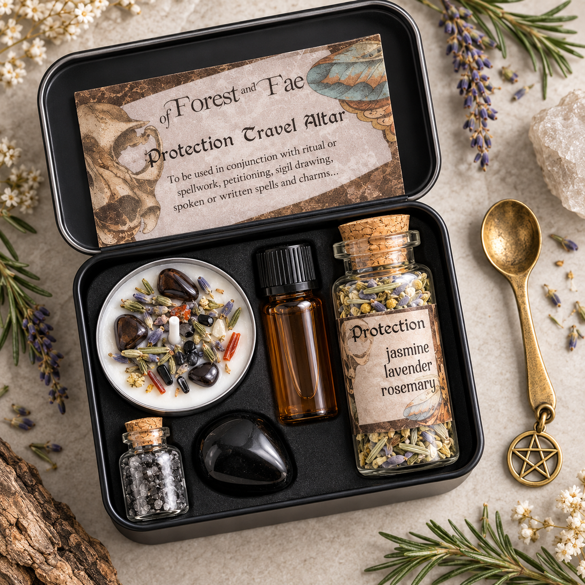 Protection Travel Altar Kit for Portable Rituals