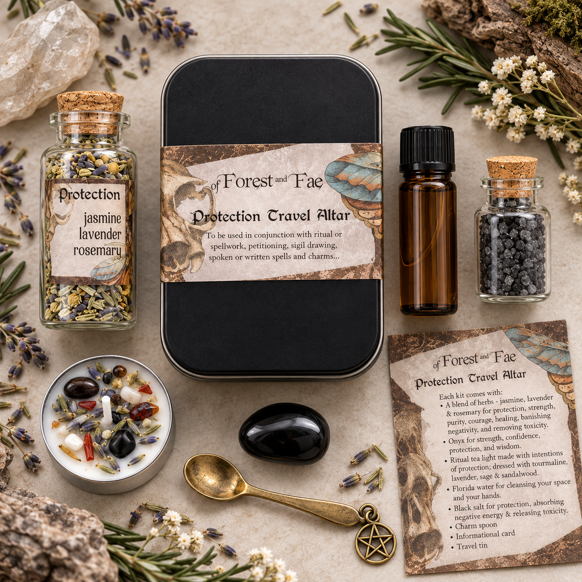 Protection Travel Altar Kit for Portable Rituals