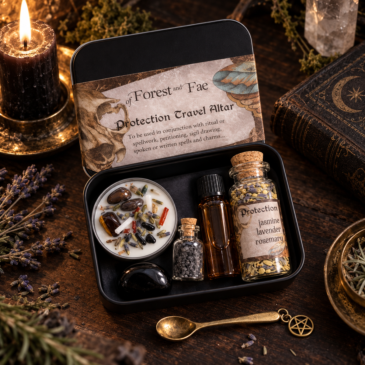 Protection Travel Altar Kit for Portable Rituals