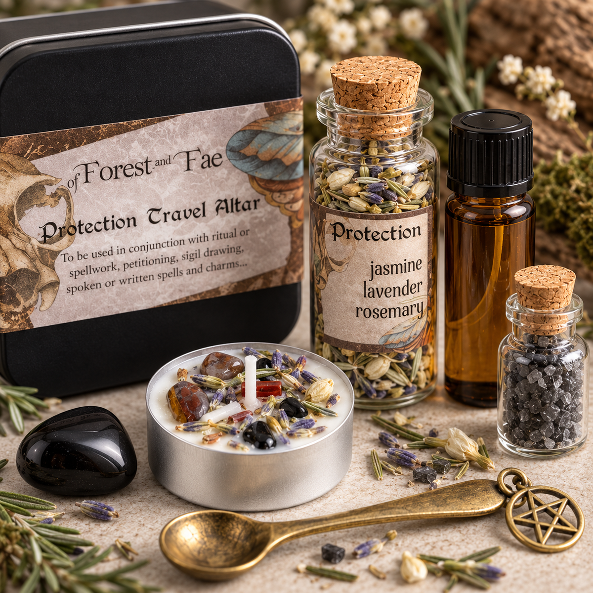 Protection Travel Altar Kit for Portable Rituals