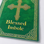Blessed Imbolc Celtic Cross Garden Flag, 12 x 18 Inch