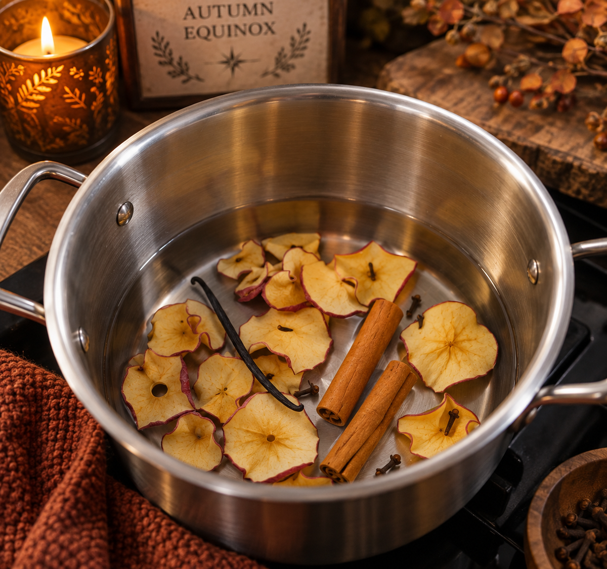 Fall Equinox Simmer Pot | Apple, Cinnamon, Vanilla & Clove