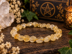 Natural Citrine Tumbled Gemstone Stretch Bracelet