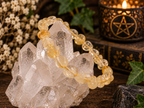 Natural Citrine Tumbled Gemstone Stretch Bracelet