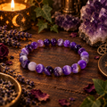 Natural Amethyst Crystal 8mm Stretch Bracelet