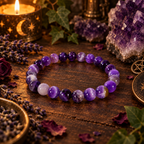 Natural Amethyst Crystal 8mm Stretch Bracelet