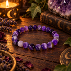 Natural Amethyst Crystal 8mm Stretch Bracelet