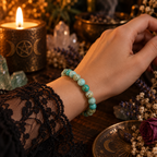 Natural Turquoise Crystal 8mm Stretch Bracelet