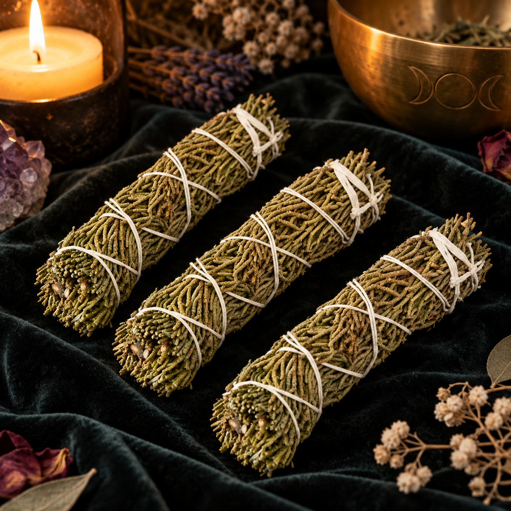 Juniper Herbal Cleansing 4-Inch Bundles, Pack of 3