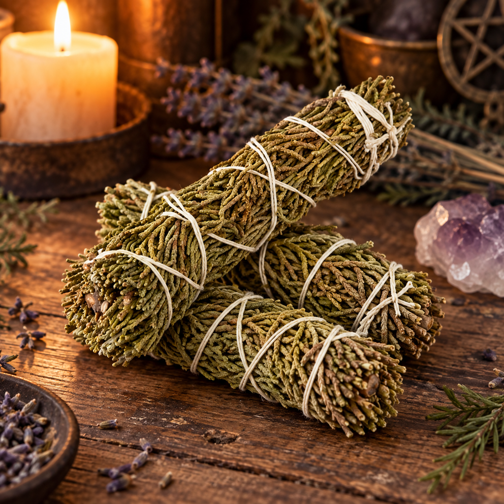 Juniper Herbal Cleansing 4-Inch Bundles, Pack of 3