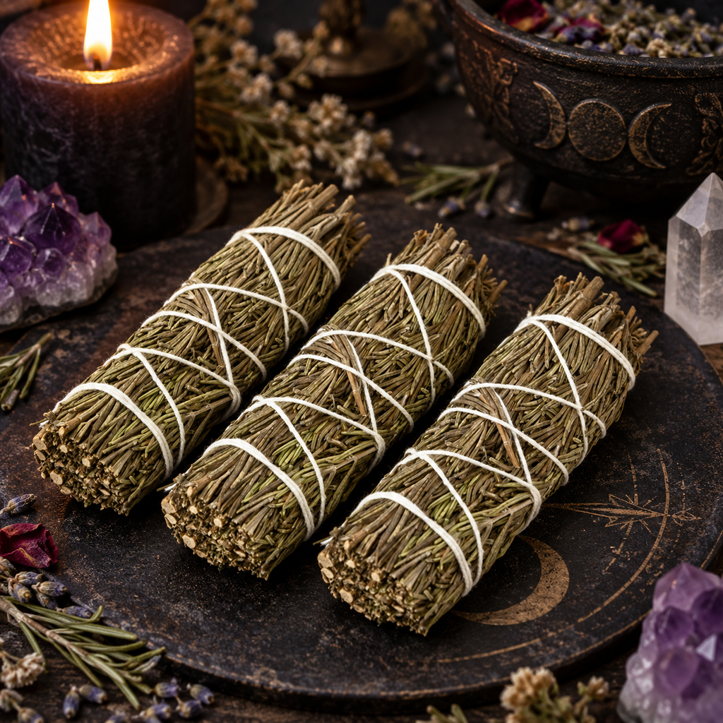Rosemary Herbal Cleansing 4-Inch Bundles, Pack of 3