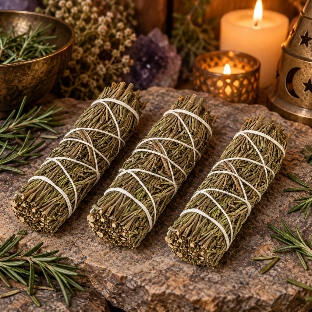 Rosemary Herbal Cleansing 4-Inch Bundles, Pack of 3