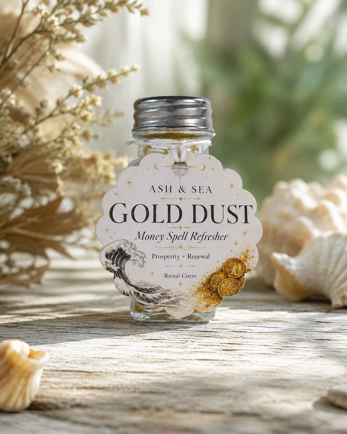 Ash & Sea Gold Dust Money Spell Refresher