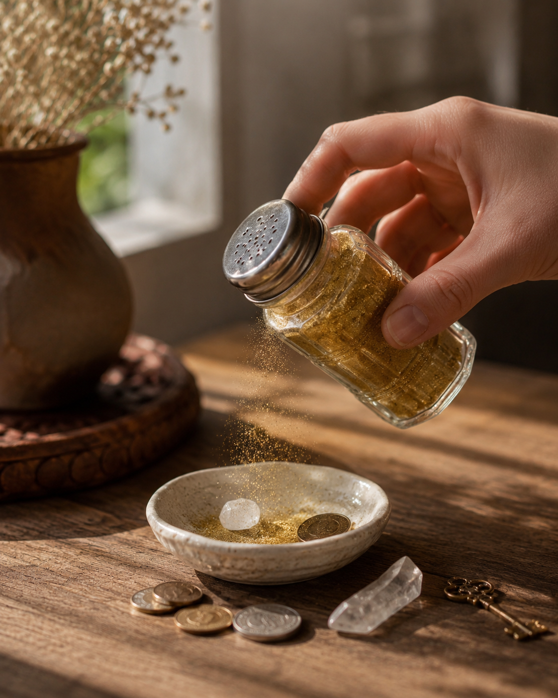 Ash & Sea Gold Dust Money Spell Refresher