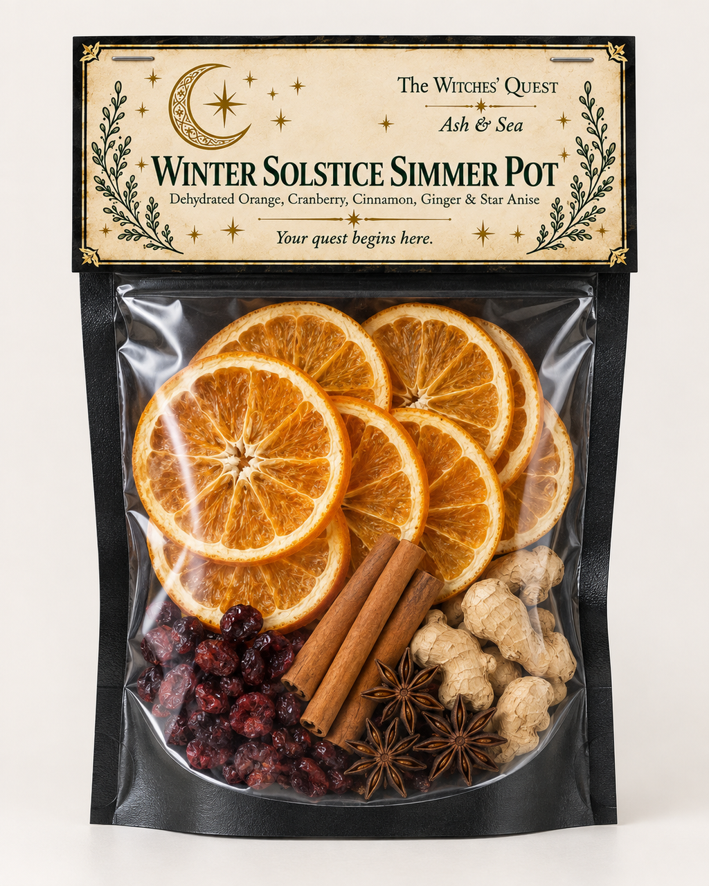 Winter Solstice Simmer Pot Orange, Cranberry, Cinnamon, Ginger & Star Anise