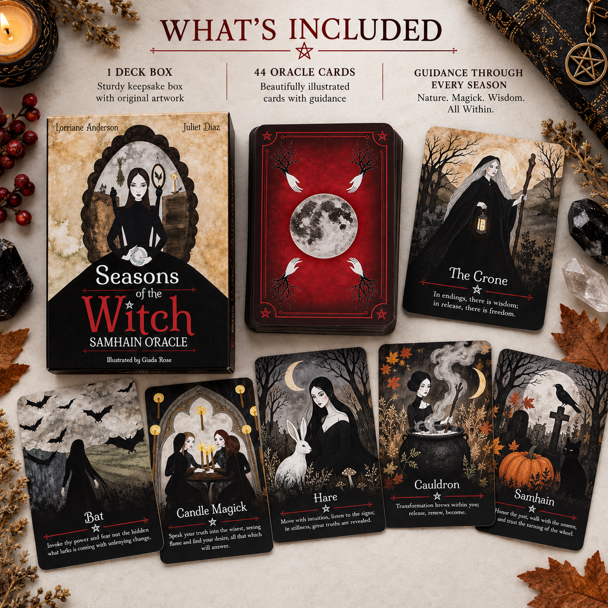 Seasons of the Witch: Samhain Oracle Deck & Guidebook