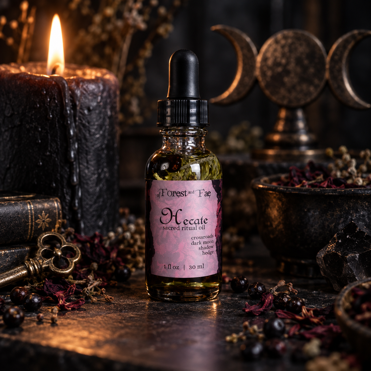 Hecate Sacred Ritual Oil for Anointing & Devotion