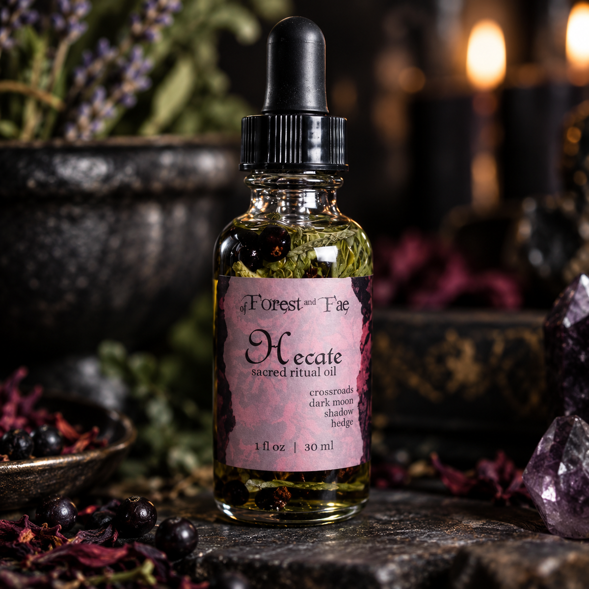 Hecate Sacred Ritual Oil for Anointing & Devotion