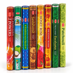 Seven African Powers Incense Collection featuring eight assorted HEM incense stick boxes