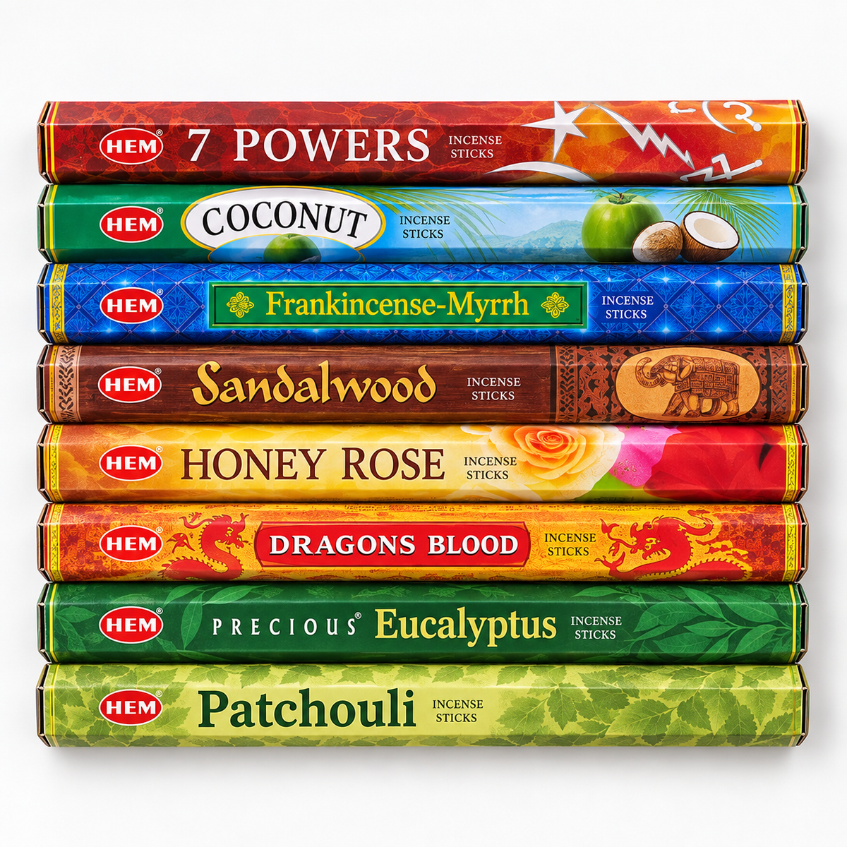 Seven African Powers Incense Collection 8 HEM Incense Boxes