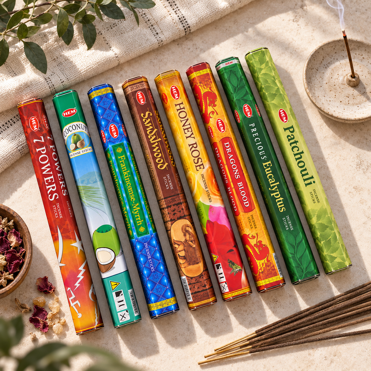 Seven African Powers Incense Collection 8 HEM Incense Boxes