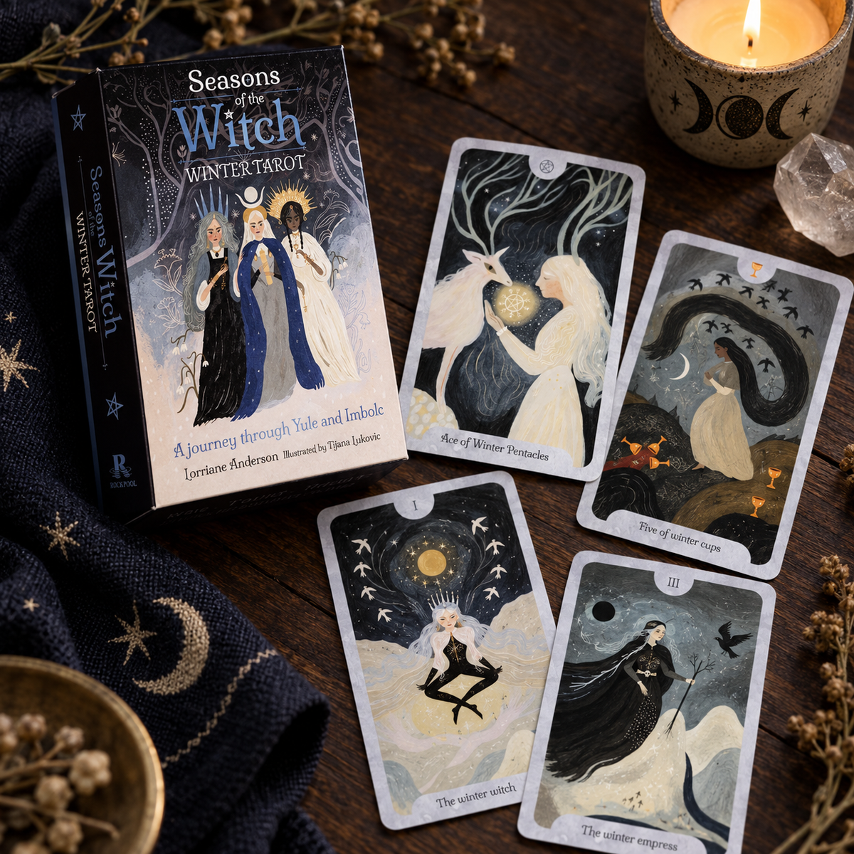 Seasons of the Witch Winter Tarot Deck | Yule & Imbolc