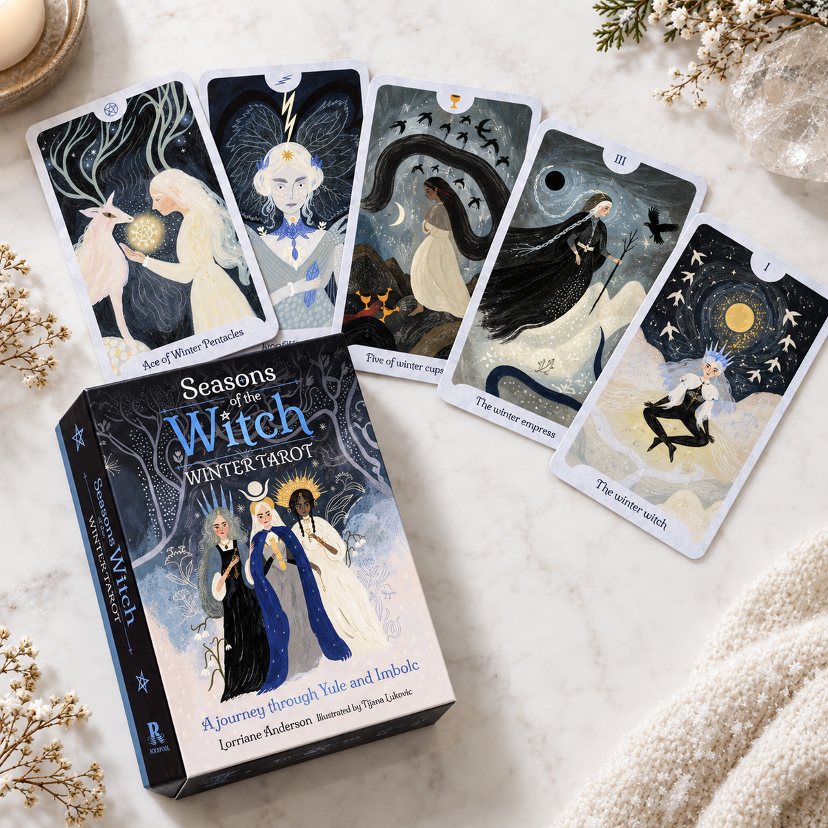 Seasons of the Witch Winter Tarot Deck | Yule & Imbolc